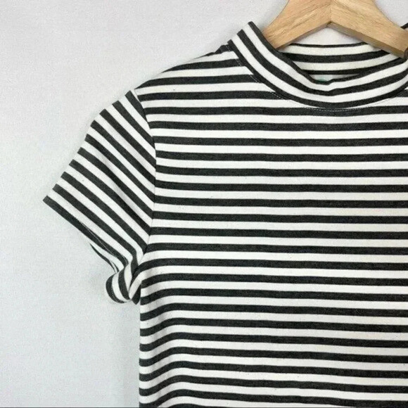 Free People FP Beach Black & White Stripe A-Line Mini Dress XS - Picture 4 of 5